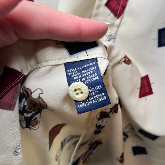 Vintage Y2K Phat Farm Men's Bull Print Long Sleeve Button Shirt Size X-Large - Picture 6 of 8